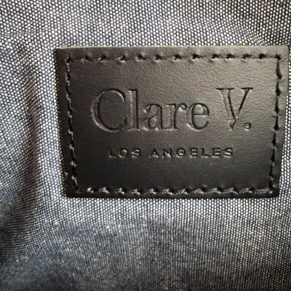 CLARE V PETIT MOYEN MESSENGER BAG in Evergreen NWT - Picture 2 of 4